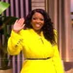 Jasmine Crockett’s yellow tweed jacket on The View