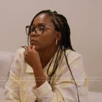 Jasmine’s tie dye cropped denim jacket on The Valley