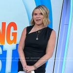 Jenna’s black asymmetric sleeveless dress on Today