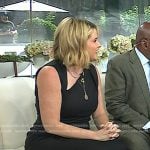 Jenna’s black open-toe leather heels on Today