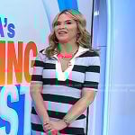 Jenna’s blue stripe polo dress on Today