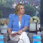 Jenna’s brown leather heel sandals on Today