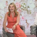 Jenna’s brown leather wedge sandals on Today