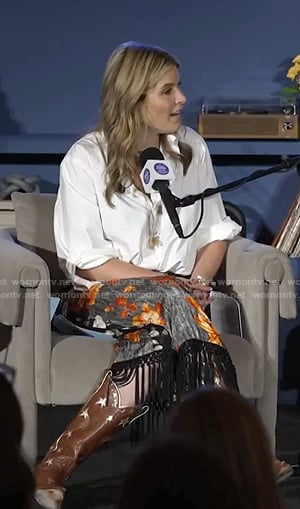 Jenna's fringed floral skirt on Today