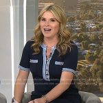 Jenna’s navy denim-trim dress on Today