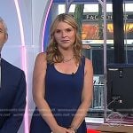 Jenna’s navy mixed media midi dress on Today