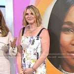 Jenna’s printed square neck dress on Today