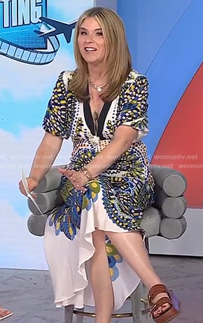 Jenna’s printed v-neck dress on Today