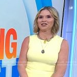 Jenna’s yellow pleated mini dress on Today