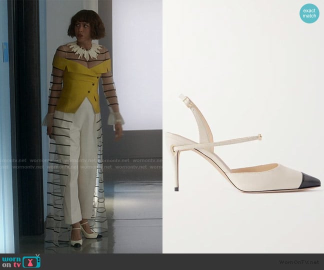 Jennifer Chamandi Vittorio 85 Leather Pumps worn by Lisa Todd Wexley (Nicole Ari Parker) on And Just Like That