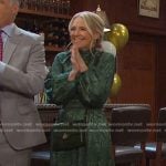 Jennifer’s green maxi dress on Days of our Lives
