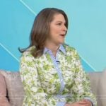Jennifer Levin’s paisley print shirtdress on on Tamron Hall Show