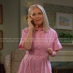 Jennifer’s pink colorblock shirtdress on Days of our Lives