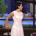 Jenny Slate’s white lace dress on Live with Kelly and Mark