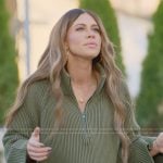 Jessi’s green ribbed sweater on The Secret Lives of Mormon Wives