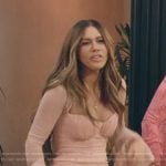 Jessi’s pink embellished mesh dress on The Secret Lives of Mormon Wives