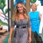 Sara Jessica Parker’s gingham check dress on The View