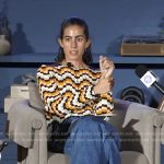 Jessica Soffer’s crochet top and sandals on Today