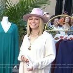 Jill’s ivory kaftan and sandals on Today