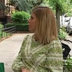 Jill’s green floral chevron dress on Today