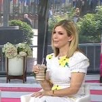 Jill’s white floral short sleeve dress on Today