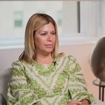 Jill’s green floral chevron dress on Today
