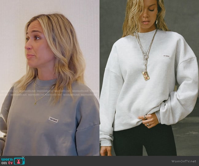 Joah Brown Classic Crew Pullover worn by Kristin Cavallari on Honestly Cavallari The Headline Tour