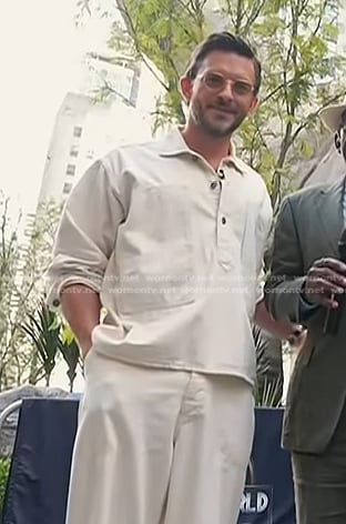 Jonathan Bailey's white shirt on Today