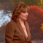 Joy’s brown double breasted blazer on The View