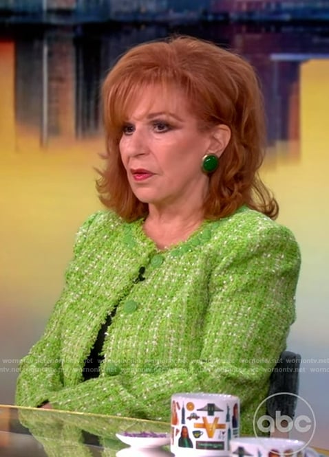 Joy's green tweed jacket on The View