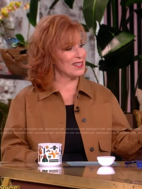 Joy’s khaki cargo jacket on The View