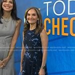 Joy’s navy print sleeveless dress on Today