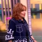 Joy’s floral eyelet denim jacket on The View