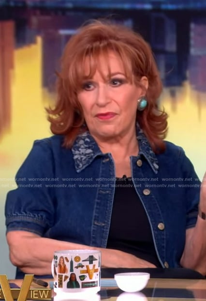 Joy’s short sleeve denim jacket on The View