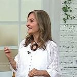 Joy’s white eyelet blouse on Today