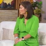 Juju’s monogram thong heel sanadals on Good Morning America