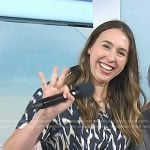 Julia’s ikat print top and skirt on Today