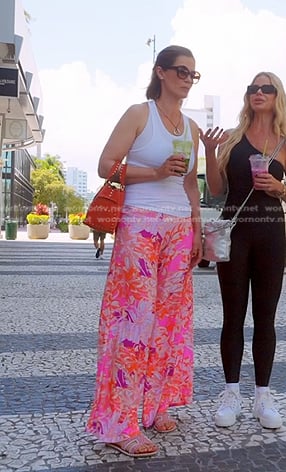 Julia's red studded suede bag on The Real Housewives of Miami