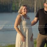 Kacie’s gingham check dress on The McBee Dynasty Real American Cowboys