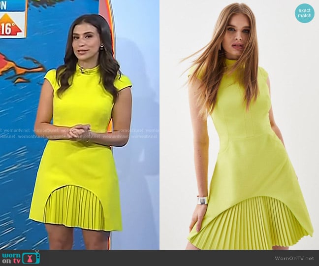 Karen Millen Military Tailored Mini Dress worn by Angie Lassman on Today