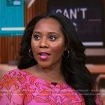 Kay’s pink floral print dress on NBC News Daily