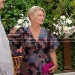 Kayla’s floral puff sleeve midi dress on Days of our Lives