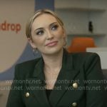Kelly O’Grady’s dark green blazer on CBS Mornings