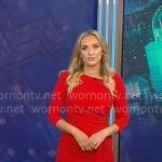 Kelly O’Grady’s red dress on CBS Mornings
