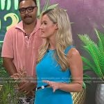 Kelsey Murphy’s blue button waist dress on Today