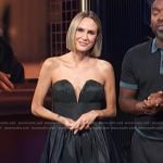 Keltie’s black strapless mini dress on E! News