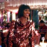 Kiki’s brown sequin cutout mini dress on The Real Housewives of Miami