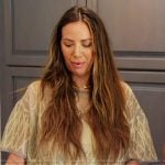 Kristen’s metallic top on The Valley