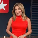 Kit’s red mini dress on Access Hollywood
