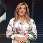 Kit's white floral print mini dress on Access Hollywood